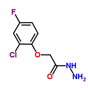 2-(2-氯-4-氟苯氧基)乙酰肼结构式_1736-80-7结构式