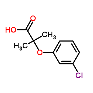 2-(3-氯苯氧基)-2-甲基丙酸结构式_17413-73-9结构式