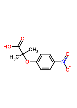 2-甲基-2-(4-硝基苯氧基)丙酸结构式_17431-97-9结构式