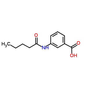 3-(戊酰氨基)苯甲酸结构式_174482-77-0结构式