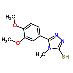 5-(3,4-二甲氧基苯基)-4-甲基-4H-1,2,4-噻唑-3-硫醇结构式_174573-92-3结构式