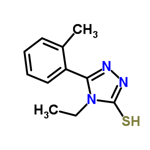 4-乙基-5-(2-甲基苯基)-4H-1,2,4-噻唑-3-硫醇结构式_174574-01-7结构式