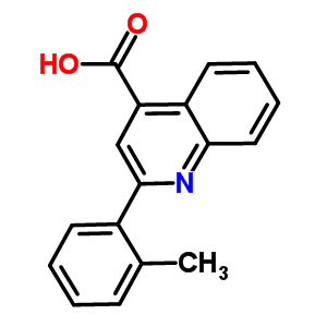2-(2-甲基苯基)喹啉-4-羧酸结构式_174636-85-2结构式