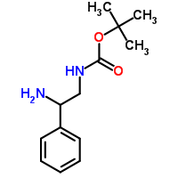(2-氨基-2-苯基乙基)-氨基甲酸叔丁酯结构式_174885-99-5结构式