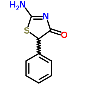 2-氨基-5-苯基-1,3-噻唑-4-酮结构式_1762-68-1结构式