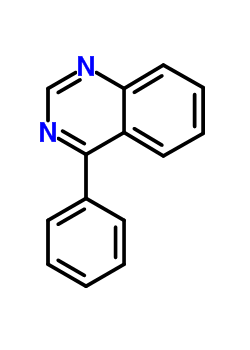 4-苯基喹唑啉结构式_17629-01-5结构式