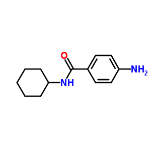 4-氨基-n-环己基苯甲酰胺结构式_17675-42-2结构式
