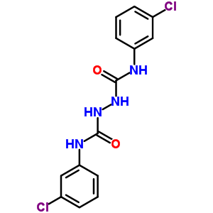 3-(3-氯苯基)-1-[(3-氯苯基)氨基甲酰氨基]脲结构式_17696-88-7结构式