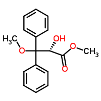 (S)-2-羟基-3-甲氧基-3,3-二苯基丙酸甲酯结构式_177036-78-1结构式