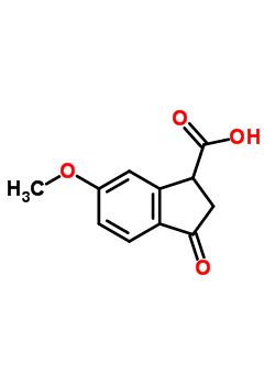 6-Methoxy-3-oxo-indan-1-carboxylic acid Structure,17825-44-4Structure