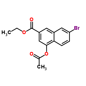 4-(乙酰基氧基)-7-溴-2-萘羧酸乙酯结构式_178877-00-4结构式