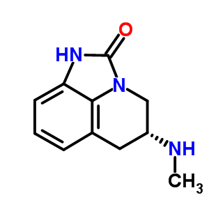 (R)-5-(甲基氨基)-5,6-二氢-1H-咪唑并[4,5,1-ij]喹啉-2(4h)-酮结构式_179386-43-7结构式