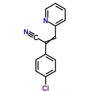 (8ci)-a-(p-氯苯基)-2-吡啶丙烯腈结构式_17999-67-6结构式