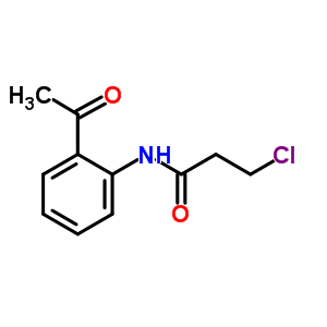 N-(2-乙酰基苯基)-3-氯丙酰胺结构式_18014-78-3结构式