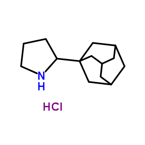 2-(1-金刚烷)吡咯烷盐酸盐结构式_180258-96-2结构式