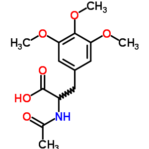 2-乙酰氨基-3-(3,4,5-三甲氧基苯基)丙酸结构式_18111-20-1结构式
