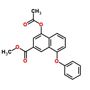 4-(乙酰基氧基)-8-苯氧基-2-萘羧酸甲酯结构式_181258-94-6结构式