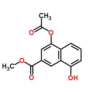 4-(乙酰基氧基)-8-羟基-2-萘羧酸甲酯结构式_181258-96-8结构式