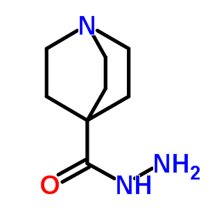 1-氮杂双环[2.2.2]辛烷-4-羧酸肼结构式_18339-47-4结构式