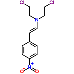 2-氯-N-(2-氯乙基)-N-[(E)-2-(4-硝基苯基)乙烯]乙胺结构式_18352-57-3结构式