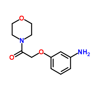 [3-(2-吗啉-4-基-2-氧代乙氧基)苯基]胺结构式_184944-87-4结构式