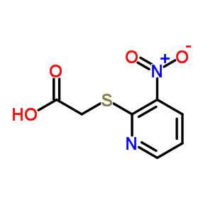2-[(3-Nitro-2-pyridyl)thio]acetic acid Structure,18504-80-8Structure