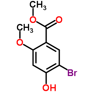 Methyl 5-bromo-4-hydroxy-2-methoxybenzoate Structure,185050-77-5Structure