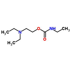 (6CI,8CI)-乙基氨基甲酸 2-(二乙基氨基)乙酯结构式_18515-57-6结构式