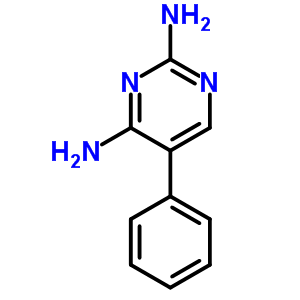 5-苯基-2,4-嘧啶二胺结构式_18588-49-3结构式