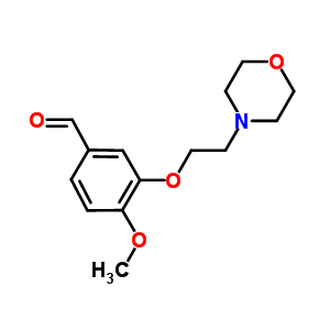 4-甲氧基-3-(2-吗啉-4-基乙氧基)苯甲醛结构式_186191-09-3结构式