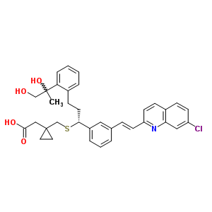 Montelukast 1,2-diol(mixture of diastereomers) Structure,186352-97-6Structure