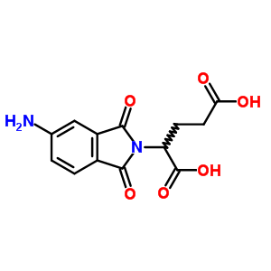 2-(5-氨基-1,3-二氢-1,3-二氧代-2H-异吲哚-2-基)-戊二酸结构式_18658-37-2结构式