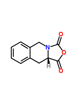 (3aS)-4,9,3a,9a-四氢-1,3-恶唑烷并[3,4-b]异喹啉-1,3-二酮结构式_186606-17-7结构式
