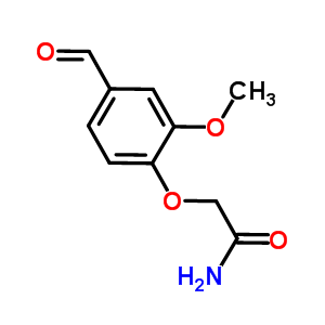 2-(4-甲酰基-2-甲氧基苯氧基)乙酰胺结构式_186685-89-2结构式