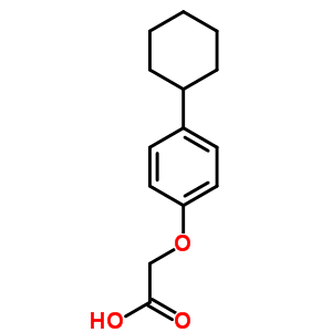 2-(4-环己基苯氧基)-乙酸结构式_1878-56-4结构式