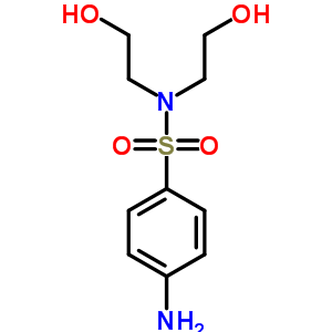 4-氨基-N,N-双(2-羟基乙基)苯磺酰胺结构式_18790-84-6结构式