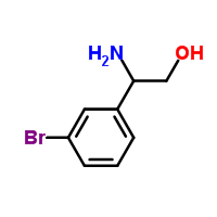 2-氨基-2-(3-溴苯基)-1-乙醇结构式_188586-75-6结构式