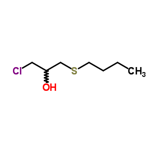 1-(丁基硫代)-3-氯-2-丙醇结构式_18915-87-2结构式