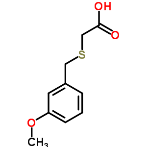 2-[[(3-甲氧基苯基)甲基]硫代]-乙酸结构式_18926-47-1结构式