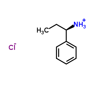 (R)-(+)-1-氨基-1-苯丙烷盐酸盐结构式_19068-33-8结构式