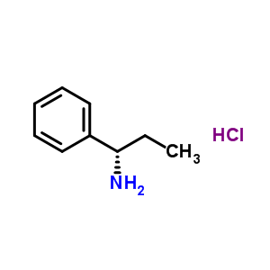 (S)-(-)-1-氨基-1-苯丙烷盐酸盐结构式_19146-52-2结构式