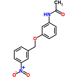 n-[3-[(3-硝基苯基)甲氧基]苯基]-乙酰胺结构式_19157-69-8结构式