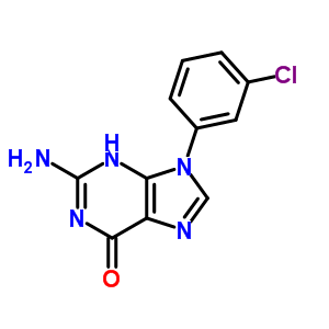 2-氨基-9-(3-氯苯基)-3H-嘌呤-6-酮结构式_19188-32-0结构式