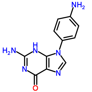 2-氨基-9-(4-氨基苯基)-3H-嘌呤-6-酮结构式_19188-38-6结构式