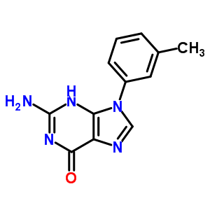 2-氨基-9-(3-甲基苯基)-3H-嘌呤-6-酮结构式_19188-45-5结构式