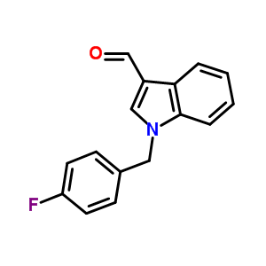 1-(4-氟苄基)-1H-吲哚-3-甲醛结构式_192997-23-2结构式