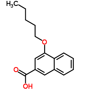 4-(戊基氧基)-2-萘羧酸结构式_194359-86-9结构式