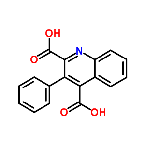 3-苯基喹啉-2,4-二羧酸结构式_19585-90-1结构式