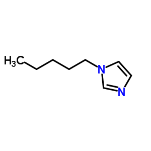 1-戊基咪唑结构式_19768-54-8结构式
