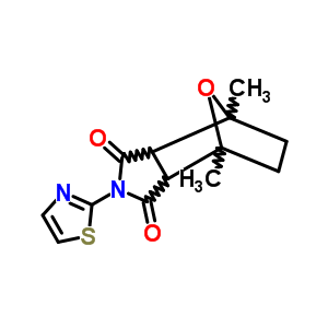 4,7-Epoxy-1h-isoindole-1,3(2h)-dione,hexahydro-4,7-dimethyl-2-(2-thiazolyl)- Structure,19783-63-2Structure